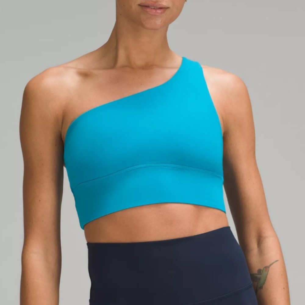 Lululemon Align Asymmetrical Bra *Light Support, A/B Cup Hawaiian Blue size 2